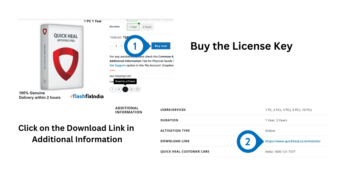 Click on the Quick Heal Antivirus Download Link