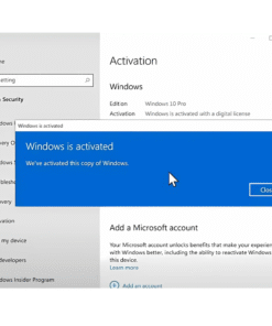 Windows 10 Pro Activated Screen